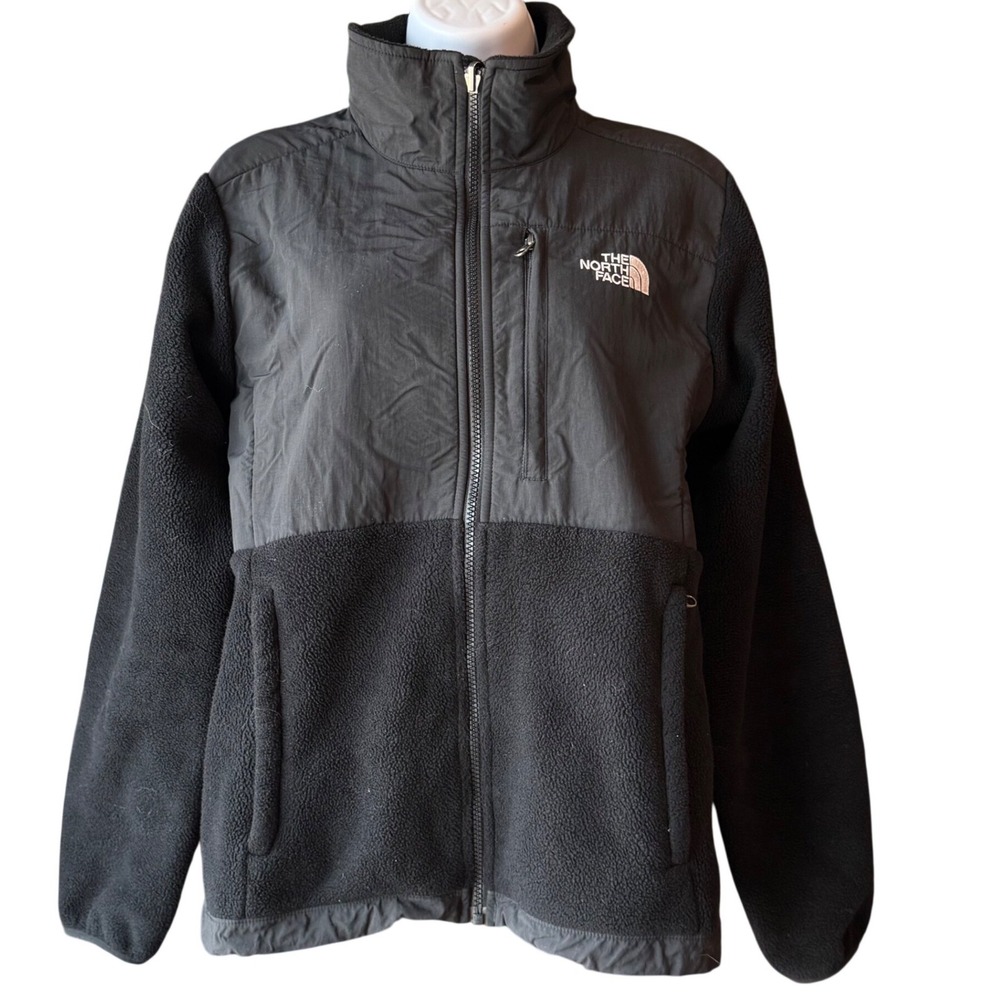 The North Face Polartec Fleece Jacket Full Zip Womens Size Medium Black Outdoor